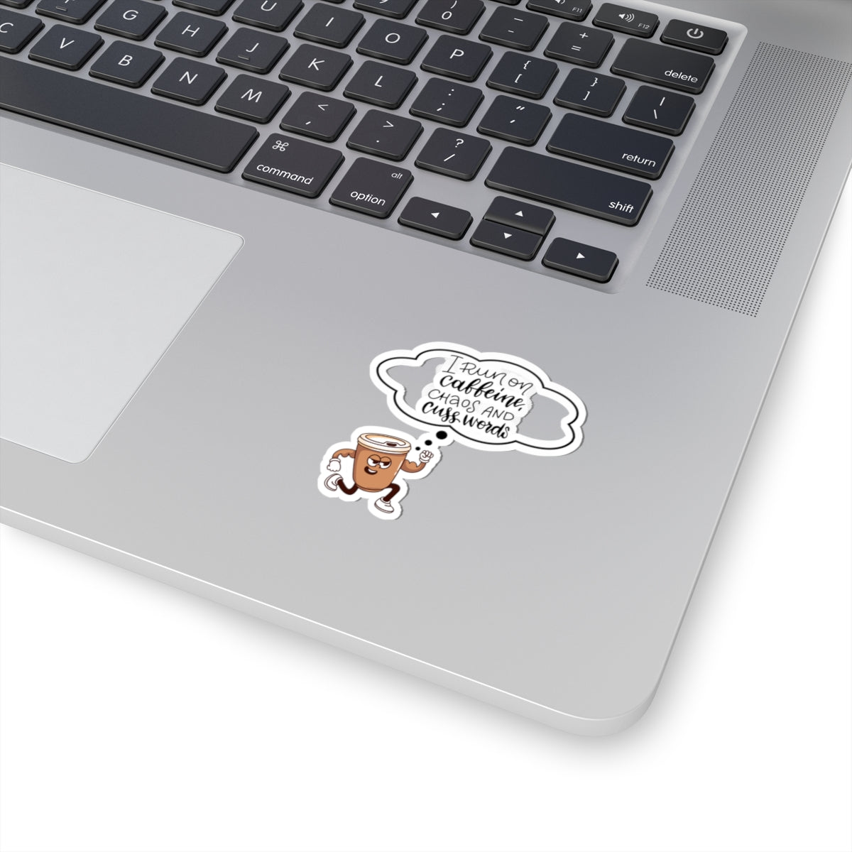 Funny Coffee Drinker Sticker - Perfect for Laptops & Water Bottles