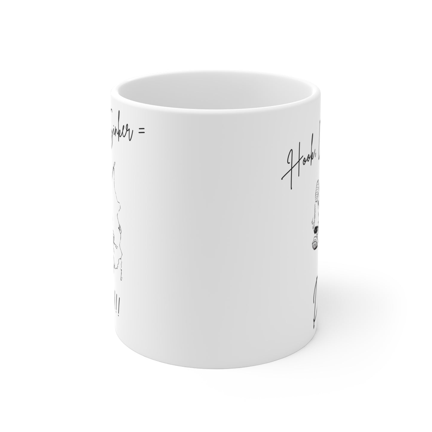 Fishing Mug - Hook, Line & Sinker = Dinner!!! - Perfect for Anglers & Outdoor Lovers