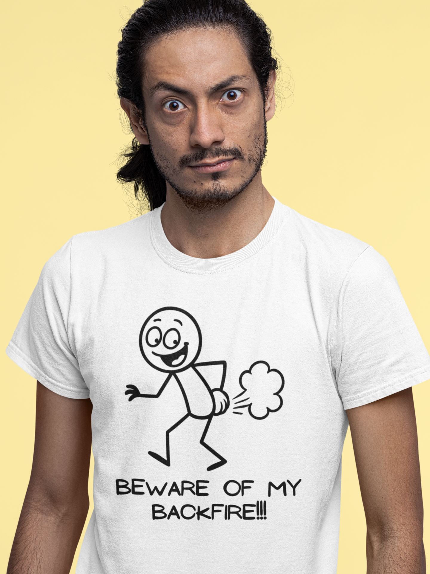 Funny T-Shrit "Beware Of My Backfire"