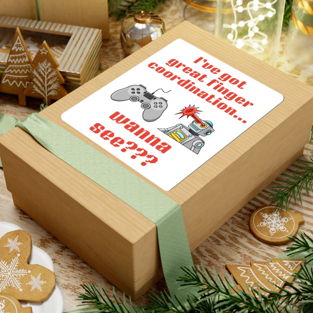 Funny Video Game Sticker - "I've got great finger coordination...wanna see???"