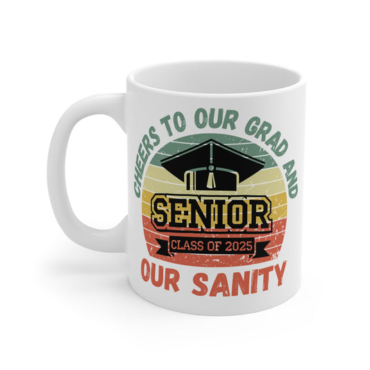 Funny Graduation Coffee Mug Class of 2025 Great Gift Idea For Graduates